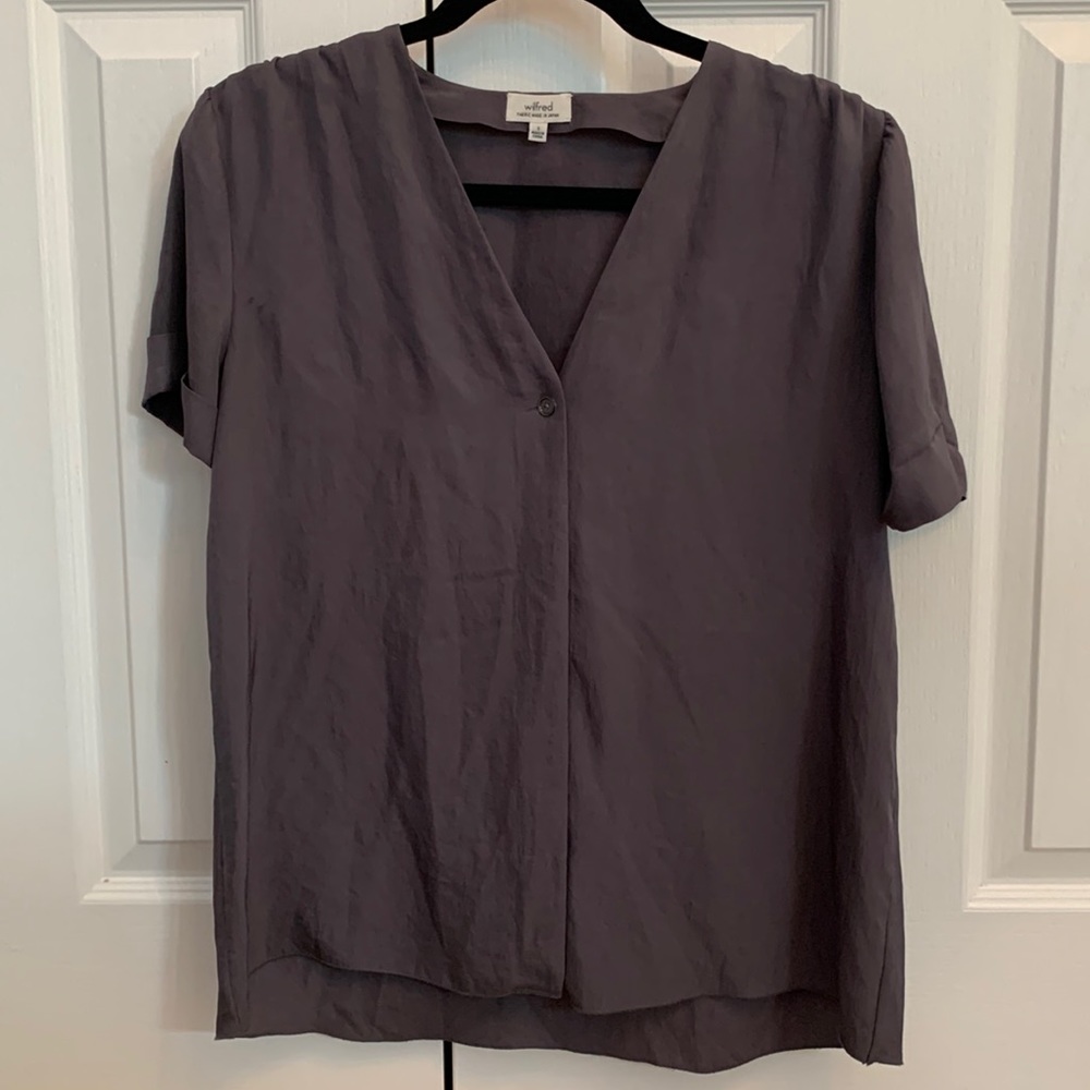 Wilfred Gray button up Blouse